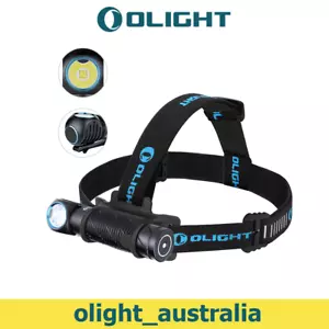 Olight Perun 2 LED Headlamp 2500 Lumen Rechargeable Handheld Torch - Black - Picture 1 of 22