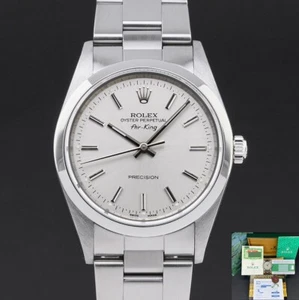 Rolex Air King 14000 34mm 1999 Steel Silver dial Fullset 1y warranty - Bild 1 von 12