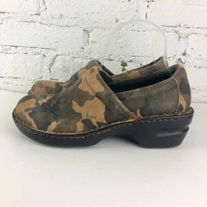 Boc Peggy Camo Suede Heeled Clogs - Picture 1 of 11
