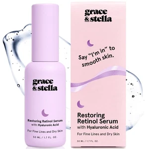 Suero de retinol facial con ácido hialurónico Grace & Stella (50 ml/1,7 fl oz) - CR2 - Imagen 1 de 9