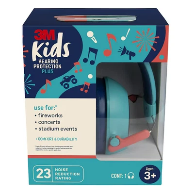 3M Kids Hearing Protection Plus - Reducción de ruido 23 DB - Envío GRATIS - NUEVO Foto 1 de 4