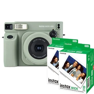 Fujifilm INSTAX Wide 400 Instant Camera Green + 40 Prints Instant Wide Film - Picture 1 of 7