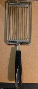 Vintage Ekco Tomatenschneider mit schwarzem Griff Edelstahl USA - Bild 1 von 5