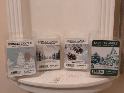 Sale Offer- Set Of 4 Rare Winter Fragranced Wax Melts From KRINGLE Candle USA !! - Image 1 of 4