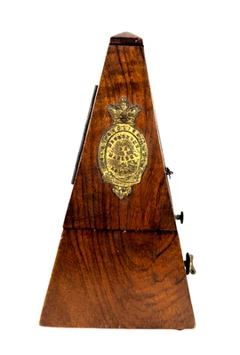 Antiguo metrónomo victoriano de nogal - Mejor marca inglesa De Maelzel London Foto 1 de 4