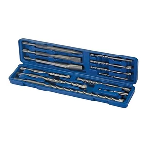 SDS PLUS Steinbohrer und Meißel Satz 12-teilig Betonbohrer Mauerwerk Bohrer - Bild 1 von 2