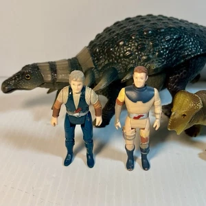 Vintage 1989 Tyco DINO RIDERS Vega Tark Figuren Edmontonia Dinosaurier Lot - LESEN - Bild 1 von 13
