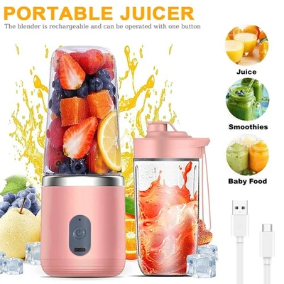Mini Standmixer Blender Mixer Smoothie Universal Maker Milchshaker 400+400ml - Bild 1 von 4