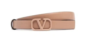 ** Valentino ** Garavani Italy VLogo Signature Gürtel Size 70 Nude 2 cm NEUmF - Bild 1 von 11