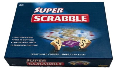 SUPER SCRABBLE GAME : Giant Sized Board 200 Wood Tiles Edition - By Tinderbox - Image 1 of 4