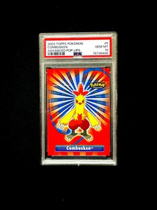 2003 topps Pokemon Advanced Pop-Up Combusken 5 of 10 PSA 10 Gem Mint