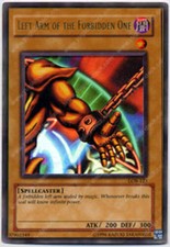 YuGiOh Left Arm of the Forbidden One - LOB-123 - Ultra Rare - Unlimited Edition