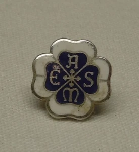 Vintage blau/weiß ASME American Society of Mechanical Engineers Souvenir Pin - Bild 1 von 4