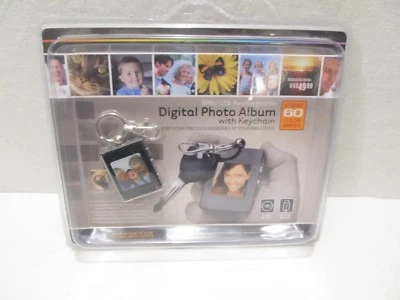 Innovage Products Black Digital Photo Album w/Keychain 8mb/USB Rechargeable NEW - Image 1 of 4