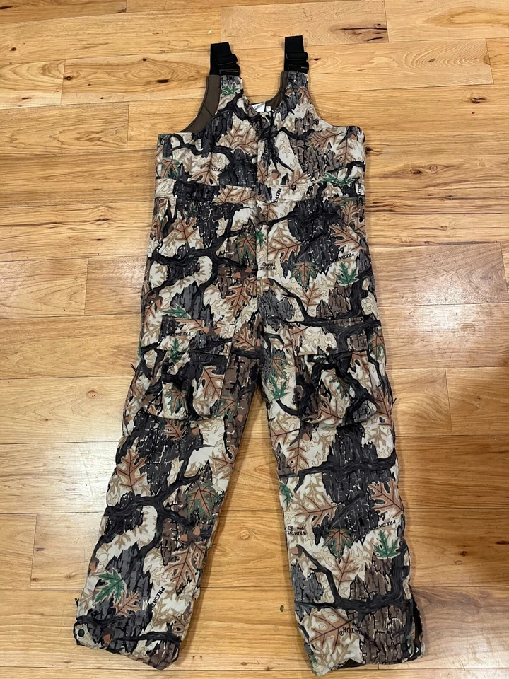 Predator Camo Camouflage Bib Overalls Thinsulate Men's Size Large - Image 1 of 4