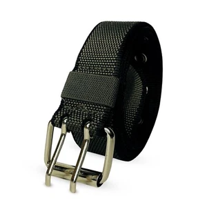 Eyelet Studded Double Prong Buckle Belt For Jeans Pants Gifts Webbing Belts - Picture 1 of 13