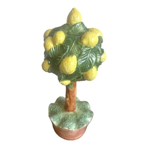 VINTAGE CERAMIC VIETRI ITALIAN LEMON TREE SCULPTURE - Picture 1 of 12