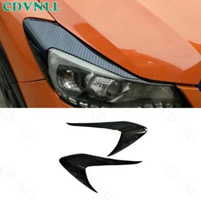 Faro delantero ceja de fibra de carbono ABS para Subaru XV Crosstrek 2013-2017 Foto 1 de 4