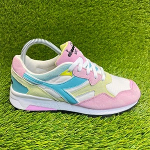 Diadora N9002 Womens Size 8.5 Pink Blue White Athletic Running Shoes Sneakers - Picture 1 of 10