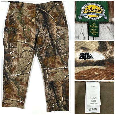 Cabelas Men Pants Large L/L Zonz Camouflaged Hunting Real tree - Image 1 of 4