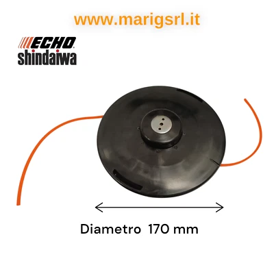 DIATOP Testina 2 fili Batti vai B6 ECHO SHINDAIWA pomello rinforzato Ø 170 mm per RM520