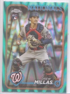 2024 Topps Chrome - # 85 - Draw Millas - Rookie - Aqua Raywave Refractor /199 - Bild 1 von 1