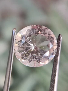 Beautiful Pink Kunzite Round Cut 12mm loose Gemstone 6.0cts From Afghanistan - Picture 1 of 10