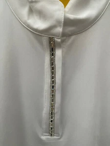 Turniershirt "Crystal" Strass weiß gr S - Bild 1 von 2