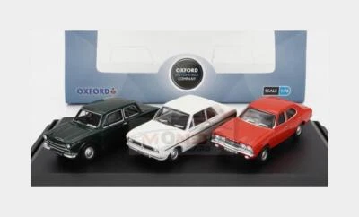 1:76 OXFORD Ford Set 3X Cortina Mki 1962 Mkii 1967 Mkiii 1973 OX76SET84 - Immagine 1 di 2