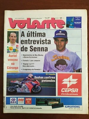 VOLANTE AYRTON SENNA LAST INTERVIEW KEKE ROSBERG LOUSADA EUROPEAN RALLYCROSS  - Image 1 of 2