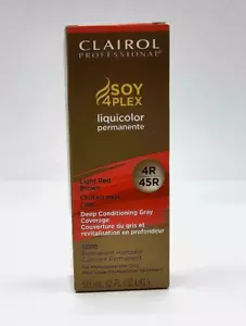 2pc Clairol Professional Liquicolor Permenente 4R/45R Light Red Brown 2oz/59ml - Picture 1 of 4