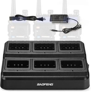 Chargeur six voies BAOFENG UV-5R pour batterie BF-F8HP UV-5R+ UV-5RE UV-5RTP UV-5X3 - Photo 1/9