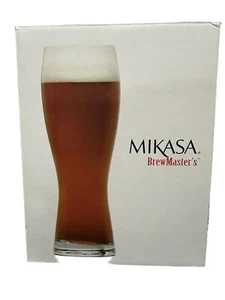Mikasa Brew Master Pilsner Set of 4 Large Classic Design Beer Wedding Gift - Picture 1 of 7