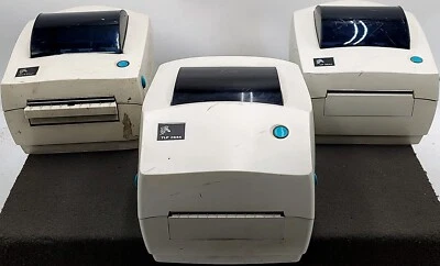 LOT OF 3 Zebra Direct Thermal Label Printers 1x LP2844, 1x TLP2844, & 1x GC420D - Image 1 of 4