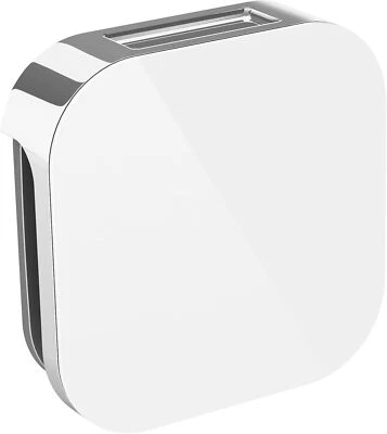 Mr. Steam 104104WH-PC Aroma Glass 3 in. Steam Head in White Polished Chrome - Image 1 of 4