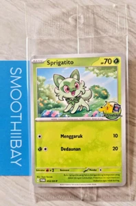 Carta Pokémon Sprigatito 053/SV nuova classe giocatore promozionale quasi nuova Indonesia sigillata - Foto 1 di 2