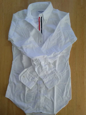 NWOT Thom Browne Women's Classic Shirt Grosgrain TB00 TB0 TB1 TB2 MSRP $425 - Image 1 of 4