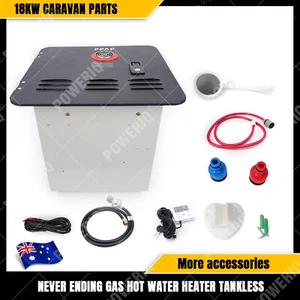 INSTANT NEVER ENDING GAS HOT WATER HEATER TANKLESS 18KW CARAVAN PARTS /AUS - Picture 1 of 13