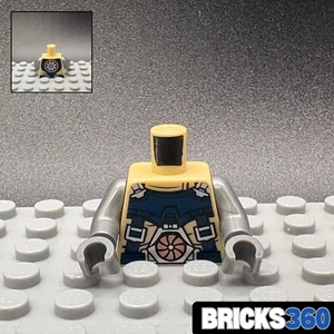 Lego New Minifigure Robot Torso Tan Dark Blue Buckles Futuristic Cyborg Arms - Picture 1 of 4
