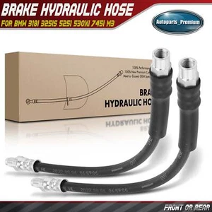 2x Front or Rear Brake Hydraulic Hose for BMW 318i 325is 525i 530xi 745i M3 M5 - Picture 1 of 9