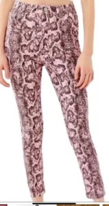 NWT BDG Urban Outfitters High Waisted Twig Skinny Jeans Size 25 Pink Snakeskin - Picture 1 of 9