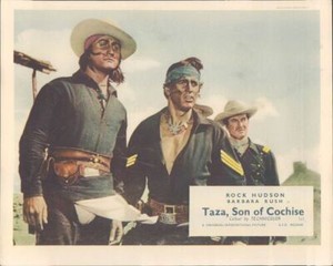 Taza Son Of Cochise original Lobby Card Rock Hudson Rex Reason Gregg Palmer