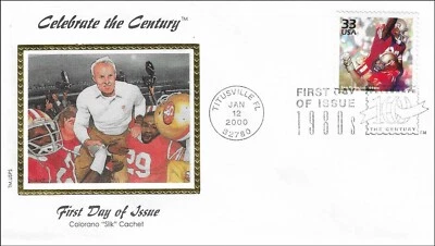 San Francisco 49ers Celebrate The Century 1980s USA Colorano Silk FDC 2000 - Image 1 of 2