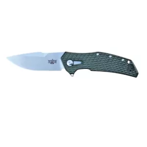 Folding Knife D2 Steel Satin Blade Large Flipper Knife Pocket Knife Bearings AD2 - Picture 1 of 8