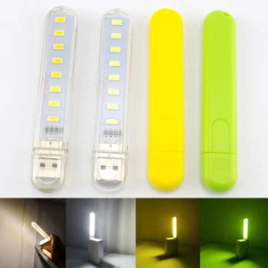 Mini USB 8 LED Night Light 5V Bulb Lamp Gadget for Reading Book Pocket Notebook - Picture 1 of 10