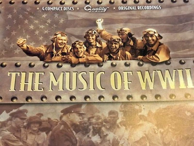 The Music of WWII World War II - 4 CD Box Set Compact Discs NEW in Sealed Box - Image 1 of 4