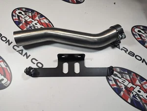 Yamaha XT660Z UK Made T304 Stainless Exhaust Link Pipe, Clamp & Bracket - Picture 1 of 8