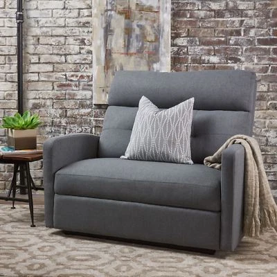Hana Plush Cushion Tufted Back Loveseat Recliner - Image 1 of 4