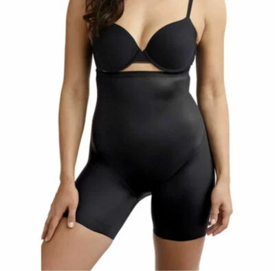 Pantalón Miraclesuit Booty Boost Muslo Delgado Cintura Alta Bicicleta Talla Firme Mediana Negro Foto 1 de 4
