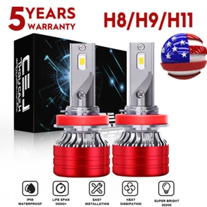 Faro alto/bajo haz bombillas brillantes 2X para Nissan Altima 2007-2018 H11 CSPLED - Imagen 1 de 16